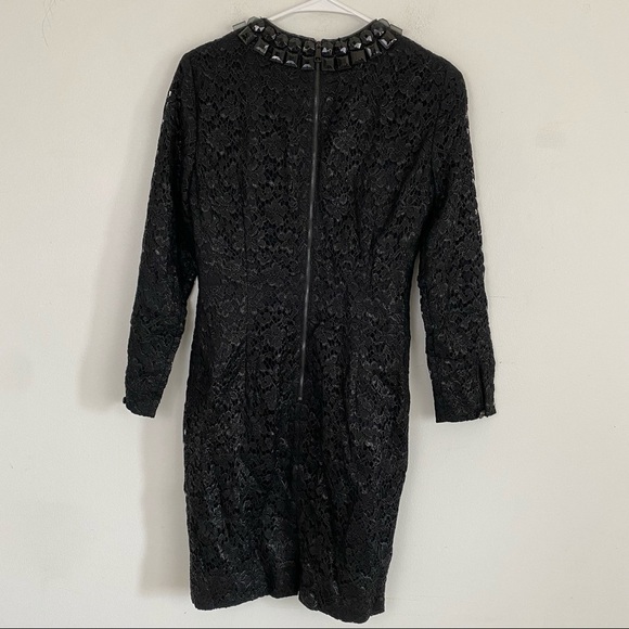 BURBERRY black lace long sleeve Dani dress - Picture 7 of 8